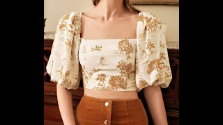 How To Make A Simple Top With Puff Sleeve