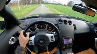 How Fast Nissan 350z drive acceleration 0-100 100-200 kmh pov