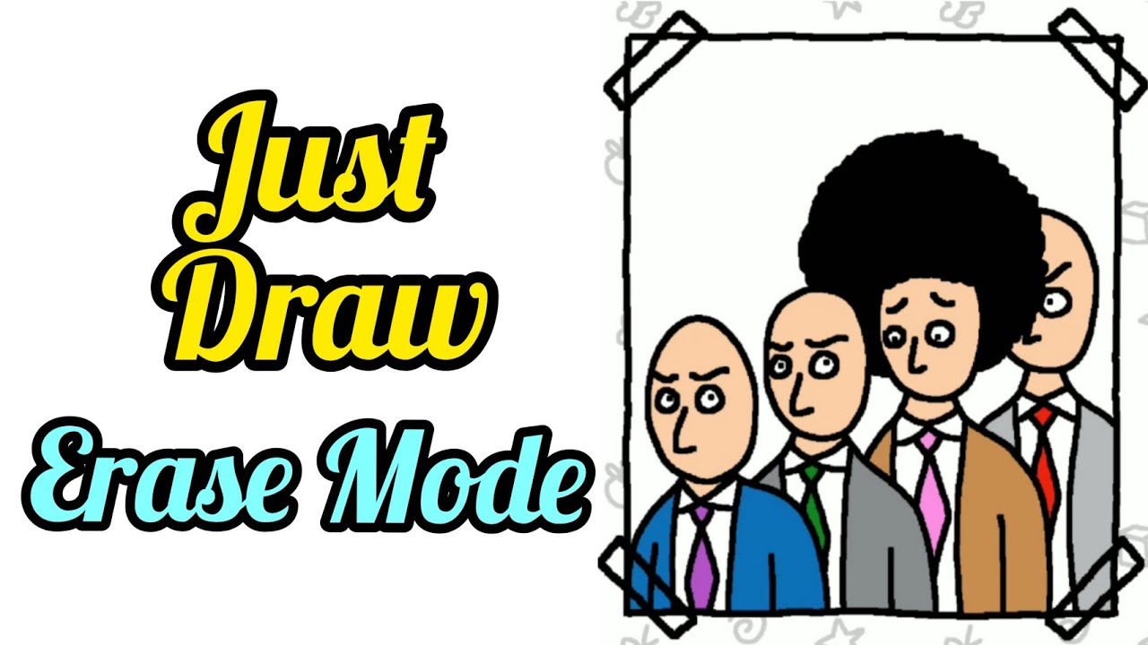 Just Draw - Drawing Puzzle - Erase Mode Level 30 Solution
