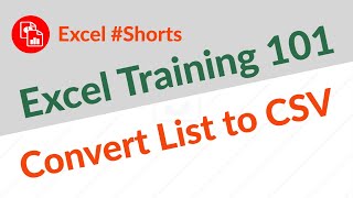 Convert List into Comma Separated Values - Excel #Shorts screenshot 5