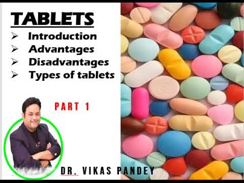 Pharmaceutical tablet in HINDI I Introduction, merits demerits