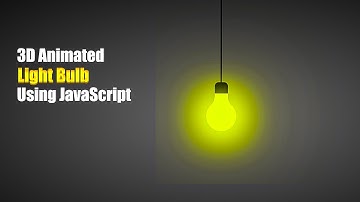 3d-Animated Light Bulb Using HTML And CSS | 3d CSS Animation