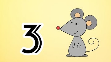 How to turn number 3 into Rat picture | easy drawing for beginners 😊🔥
