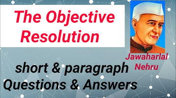 Readings from the fringes / The Objective Resolution Questions &Answers / #secondsemester