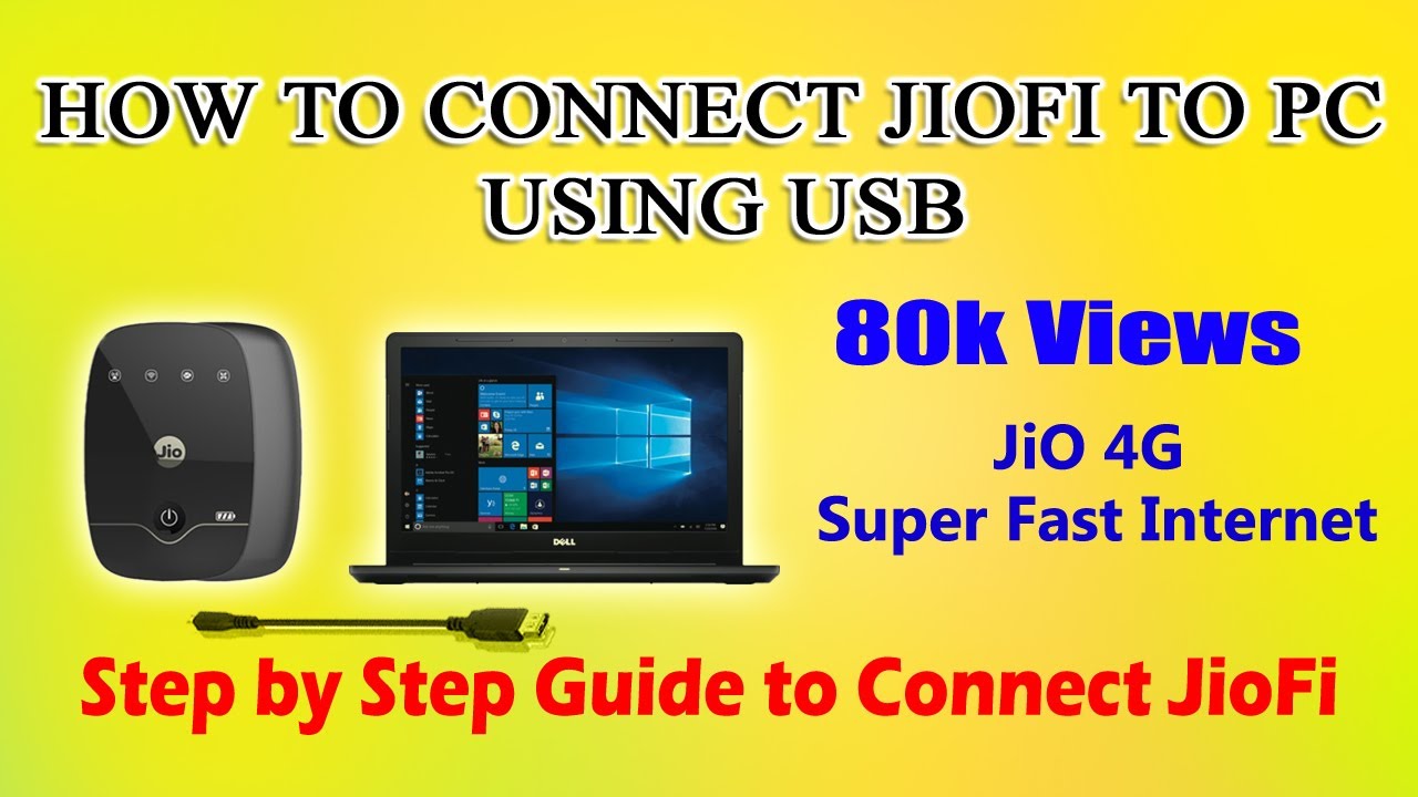 How To Connect Jiofi To Pc Using Usb