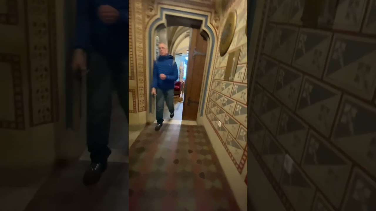 Entering in a 100 year old church for first time . Best view at last 