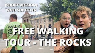 VIRTUAL WALKING TOUR - THE ROCKS - SYDNEY With Subtitles