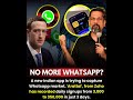 NO MORE WHATSAPP? #indianews #breakingnews #viralnews #news