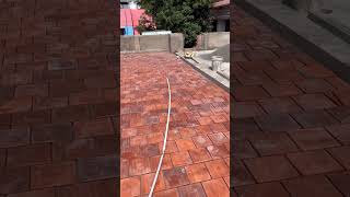 Weathering tile installation #greenhome #constructiontips #40ftcolumnslab