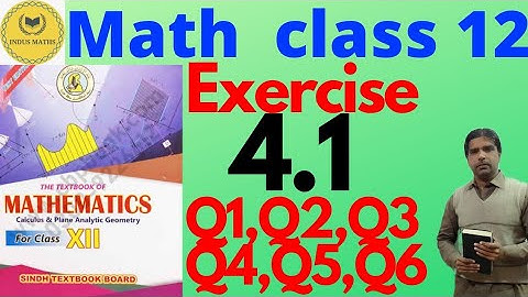 High Order Derivatives and Applications | Exercise 4.1 | Solved Questions (1 to 6)