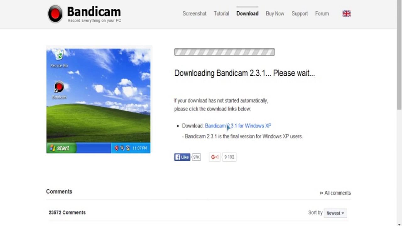 Где Скачать Bandicam 2.3.1 Для Windows Xp - YouTube