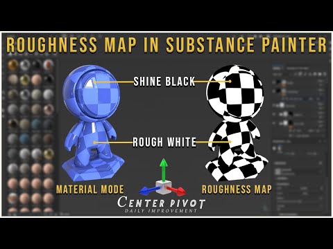 Roughness Map Explanation Substance painter #centerpivot #substance_painter #roughness