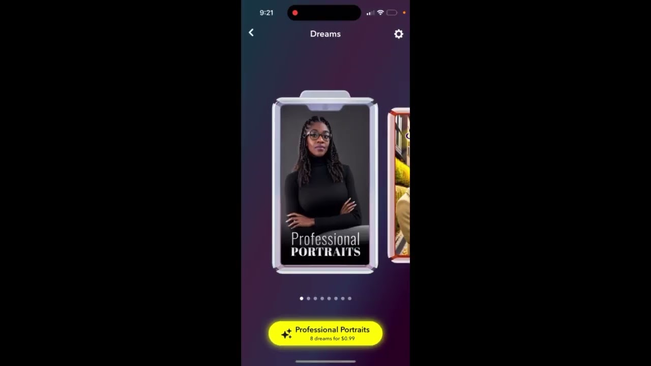 How to clear AI selfies in SnapChat dreams?