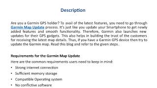 Use 9 steps to Download Free Garmin Map Update