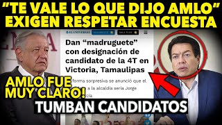 SIN SALIDA! DESACATAN ORDEN DE AMLO ¡Y LES TUMBAN CANDIDATOS! CLAUDIA ESTA ENTERADA