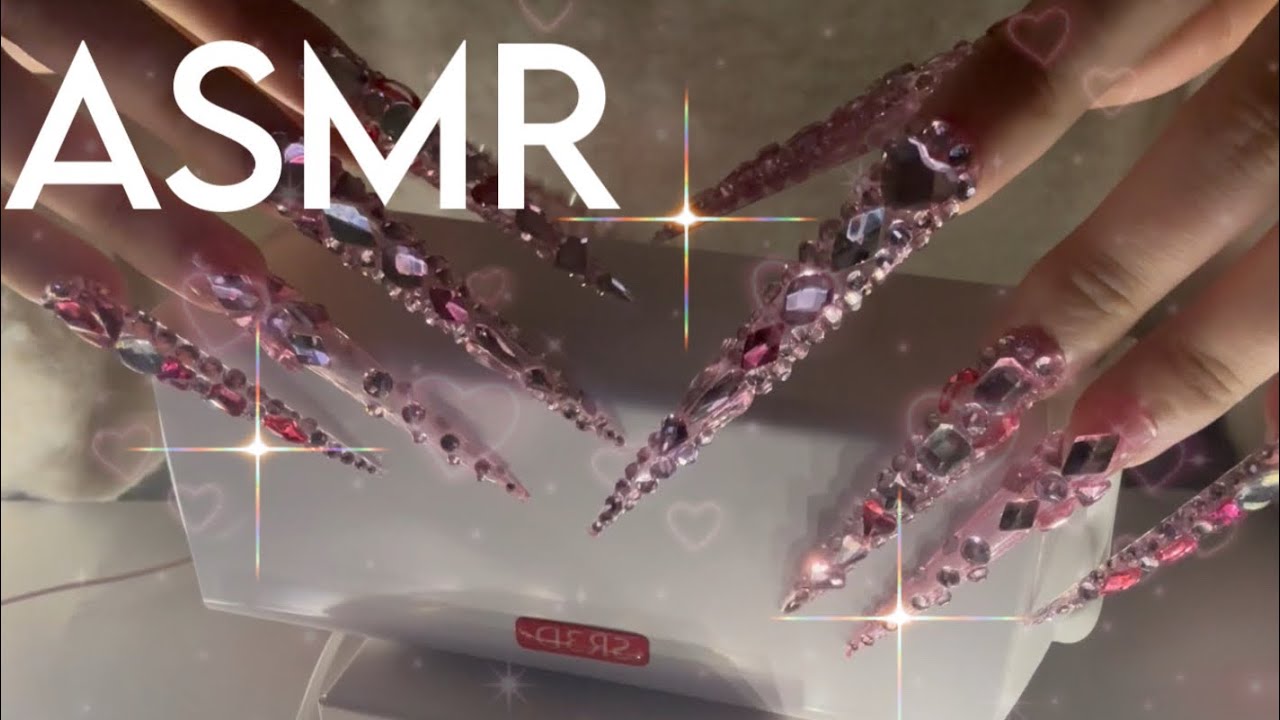 [ASMR]ギラギラギャルネイルでSR3Dをネイルタッピング&スクラッチング&カチャカチャ✨(耳かき&指かきも！)［SR3D］