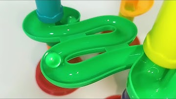 133 pcs Marble run race ASMR ☆ Satisfying Building Blocks Original colorful Toys