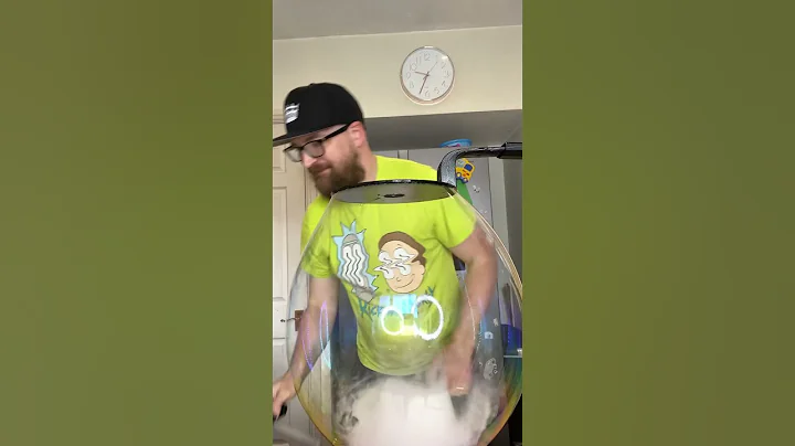 A tornado on fire in a bubble