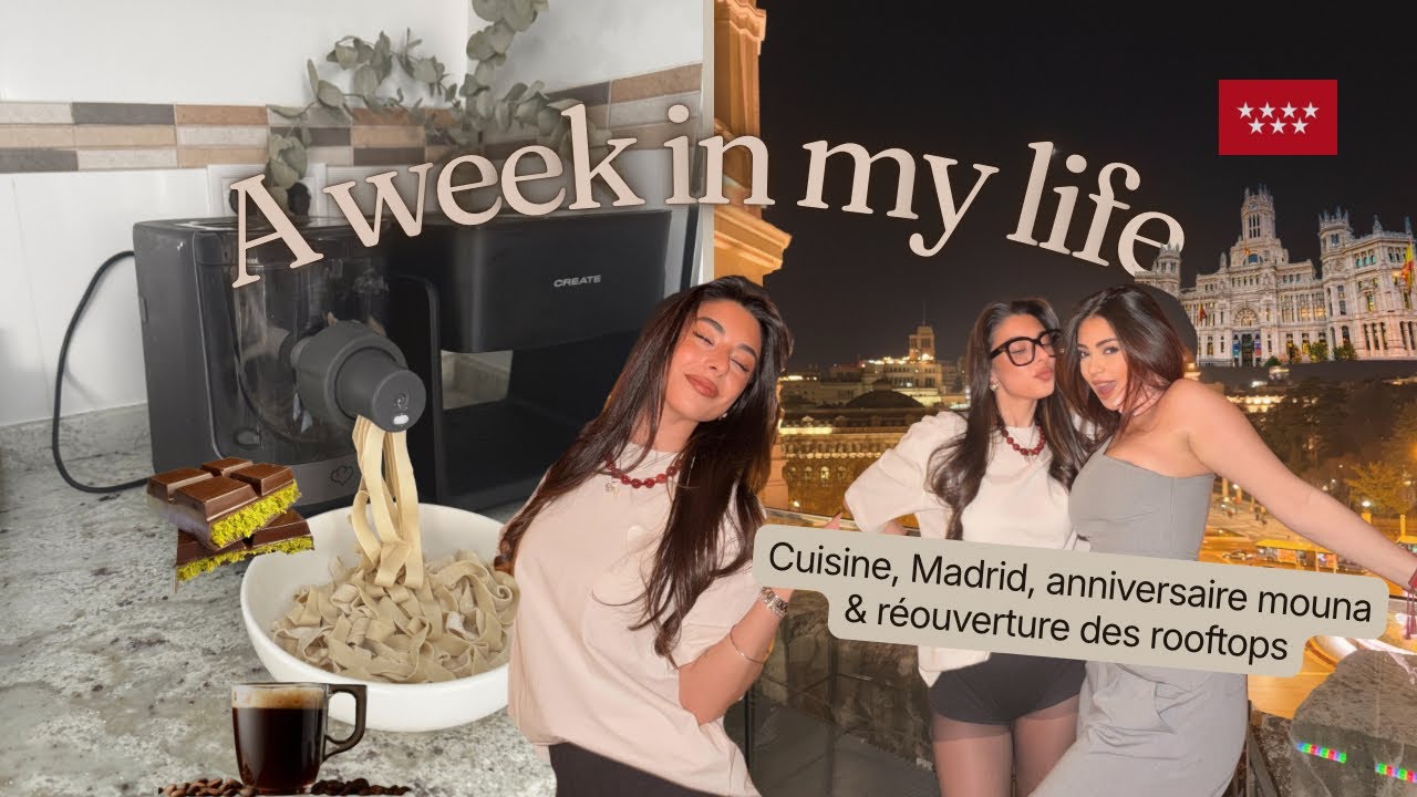 A WEEK IN MY LIFE | VLOG 🪭 Madrid, rooftop party, cuisine & home 