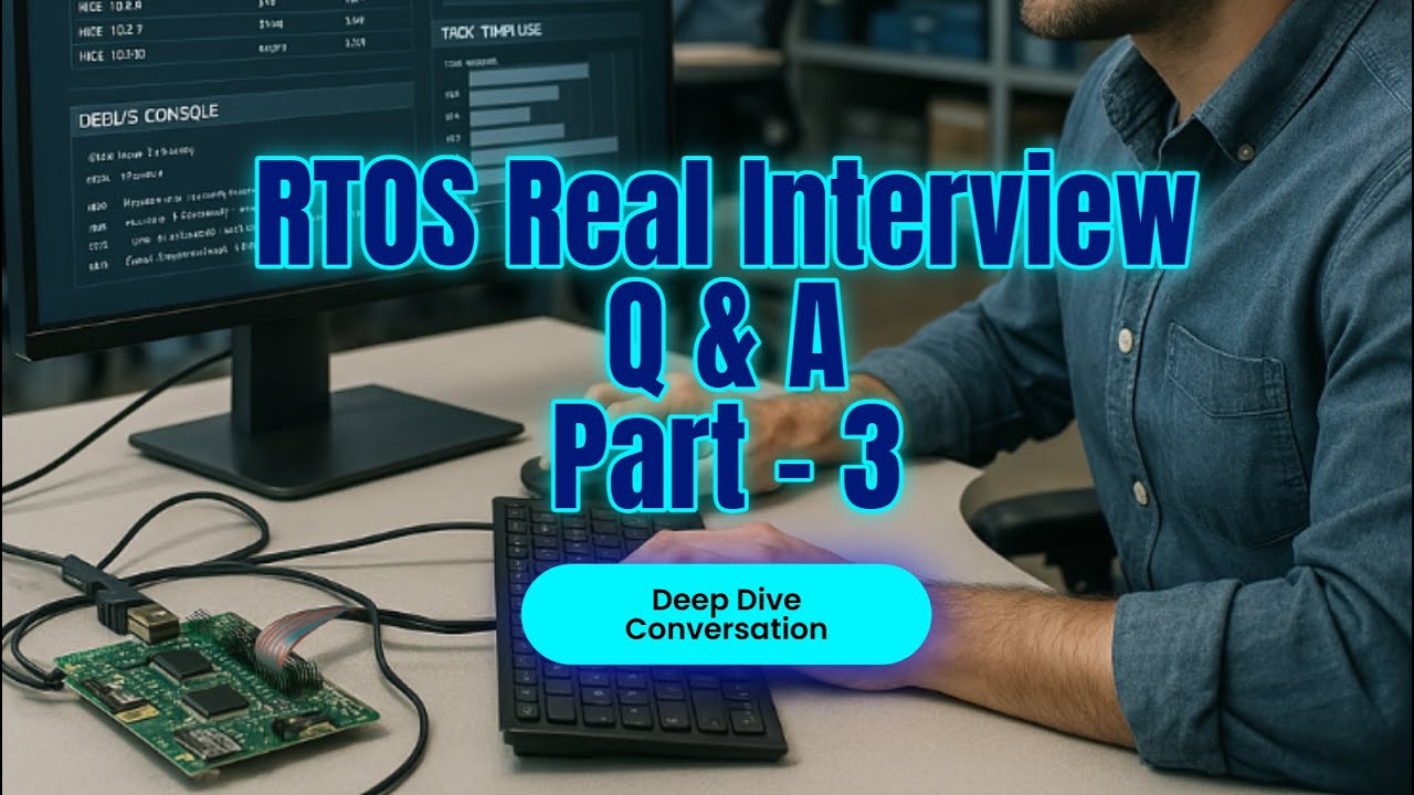 💡 RTOS Real Interview Questions Explained Simply | Embedded Software | Practical Answers | PART - 3