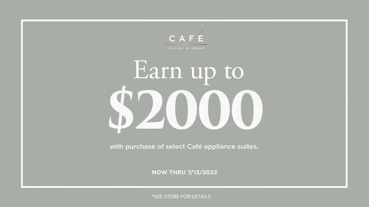 Caf Appliances Rebate At Johnson s YouTube