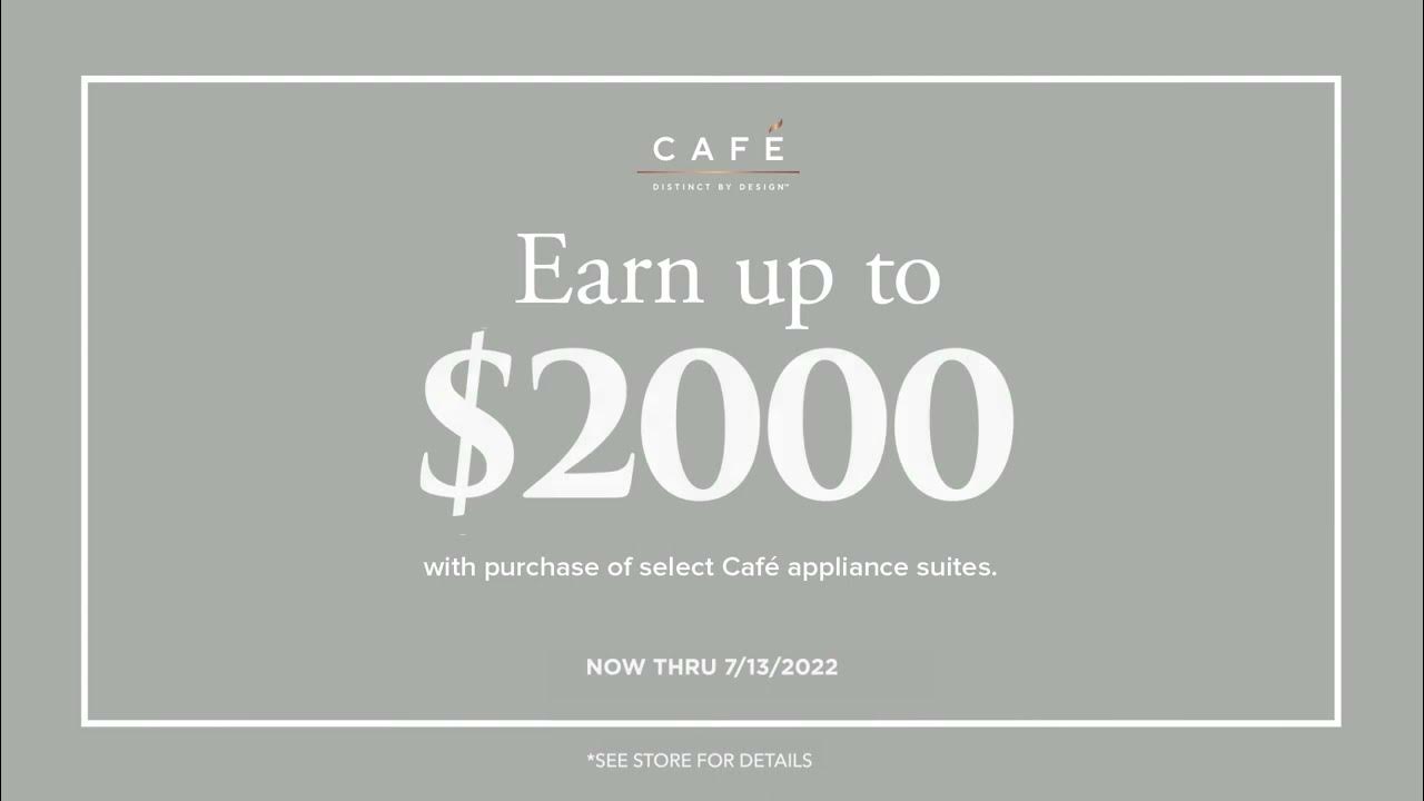 Cafe Appliance Rebates