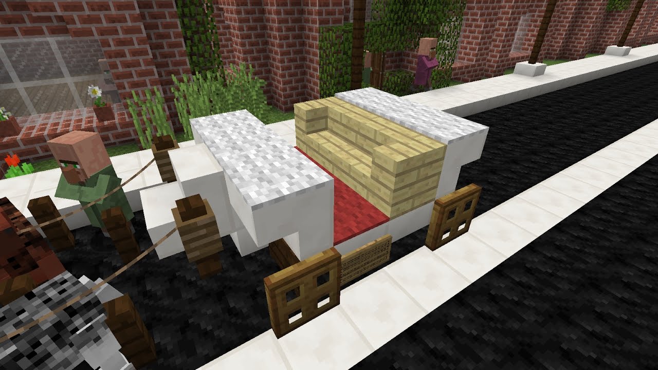 Comment faire une calèche Minecraft - YouTube