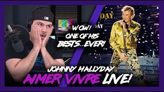 First Time Reaction Johnny Hallyday Aimer Vivre LIVE! (SPEECHLESS!) | Dereck Reacts