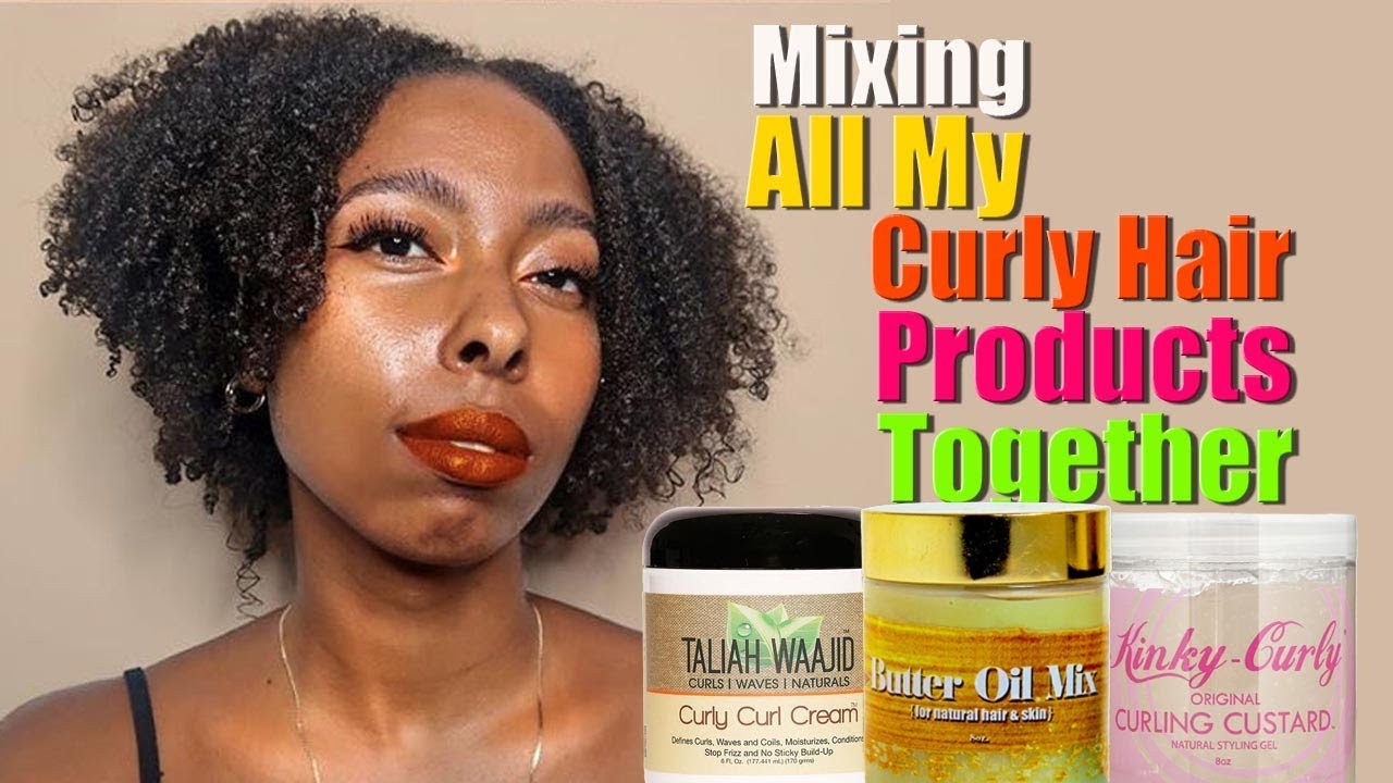 Wash n Go Mixing All My Curly Hair Products Together Natural Hair
