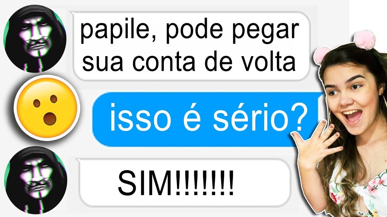 O Hacker Desistiu Minha Conta De Roblox Voltou To Muito Feliz - papile copiando muitas roupas no fashion famous do roblox youtube