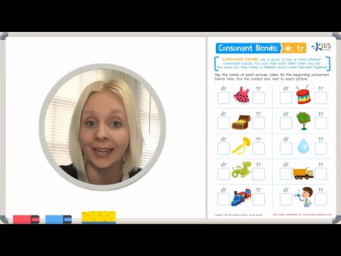 Learn Consonant Blends - DR, TR | Phonics for Kids - Kids Academy Instructional Video