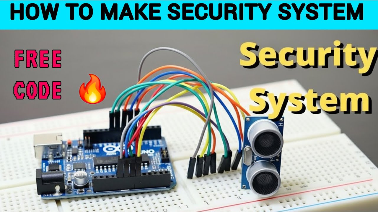 DIY Ultrasonic Sensor Security System | Arduino Intruder Alarm Tutorial ...