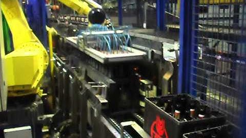 Beer Bottles Off-loading Robot