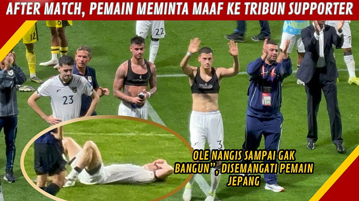 AFTER MATCH, TANGISAN PEMAIN TIMNAS INDONESIA SETELAH KALAH TELAK DI JEPANG