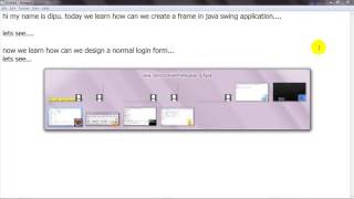 Create a Frame In Java By Swing Platform