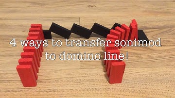 4 ways to covert a sonimod line to a domino line! -Tutorial