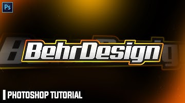 Photoshop Tutorial: Sleek Mascot/Sporty Text Logo! (eSports, Sports, ect.)