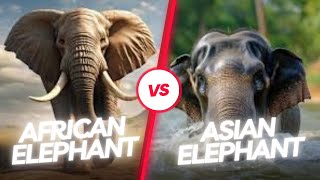 Elephant Showdown  Africa vs Asia African Vs Asian Elephants Spot The Difference