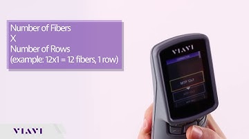 VIAVI FiberChek Sidewinder - Multi Fiber Test Set Up