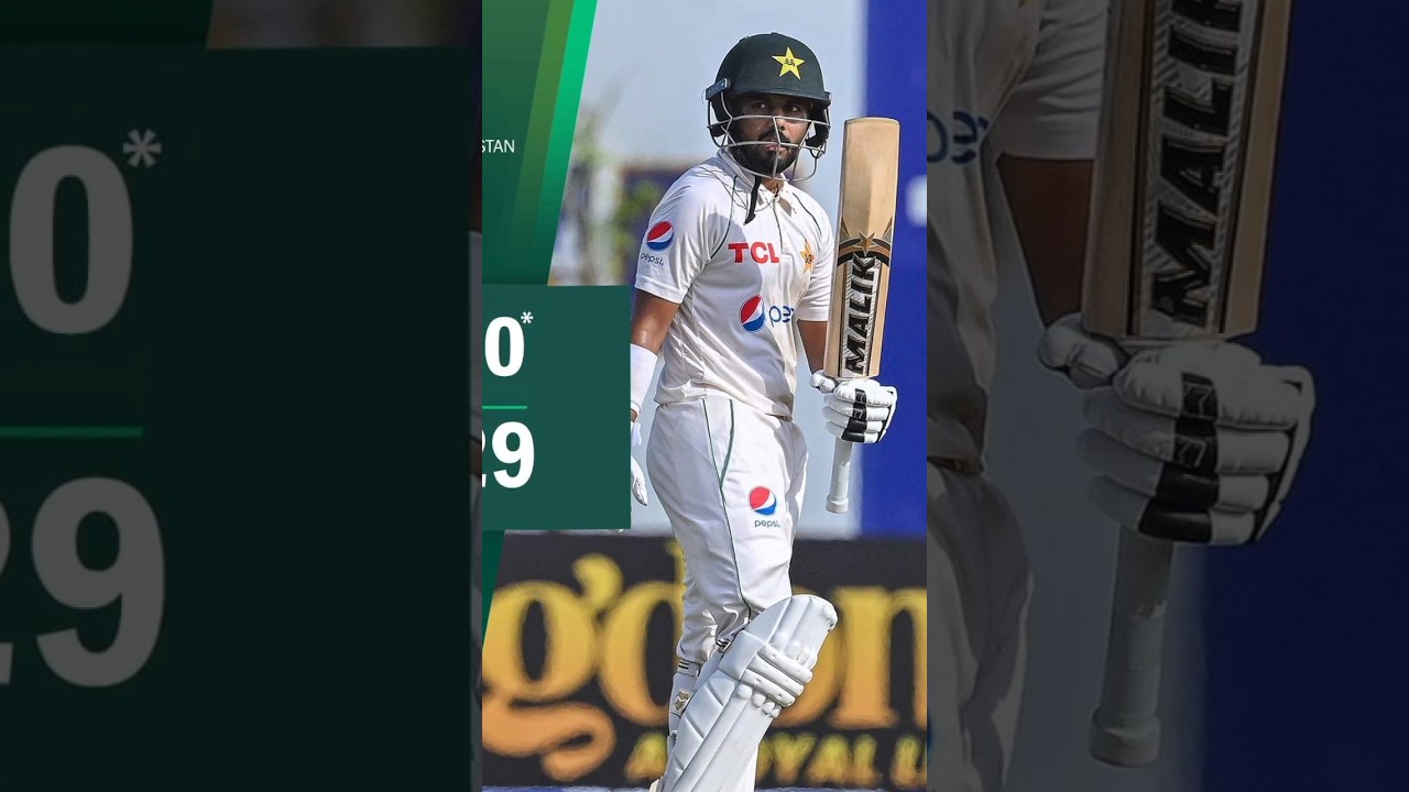 hundred💯 for Saud Shakeel in Challenging Conditions  