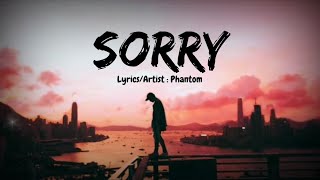 Phantom - Sorry || (Pro.@raspobeats) || MS - Mixtape ||  official Lyrical visualizer