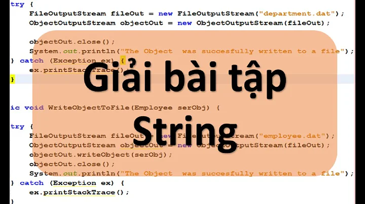 Lập trình Java - Giải bài tập String với câu lệnh replace