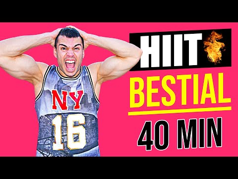 ⚡ Rutina HIIT 40 MINUTOS para ADELGAZAR *RÁPIDO*!! 🔥 Cardio HIIT INTENSO para QUEMAR GRASA (En Casa)