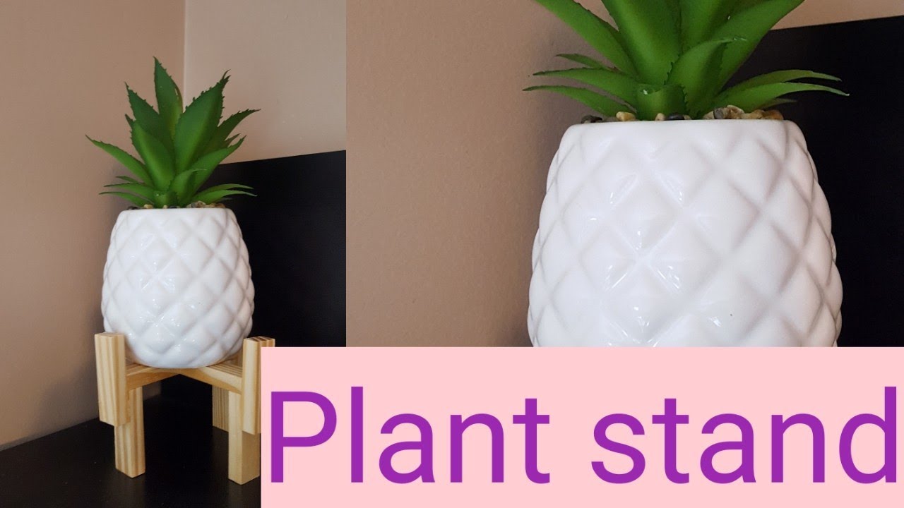 Dollar tree diyPlant standVedaVlogust day 2Mrs Vee YouTube