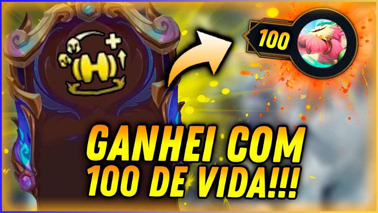 ESSE APRIMORAMENTO ESTÁ SECRETAMENTE QUEBRADO! GANHEI COM 100 DE VIDA!!! | Teamfight Tactics