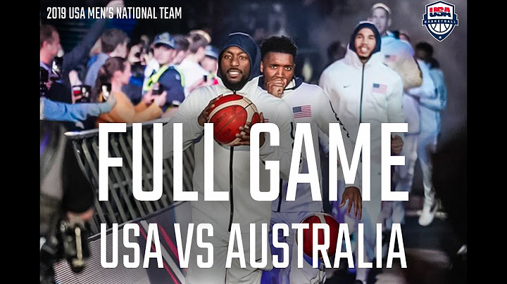FULL GAME // USA VS AUSTRALIA: GAME 1 IN MELBOURNE