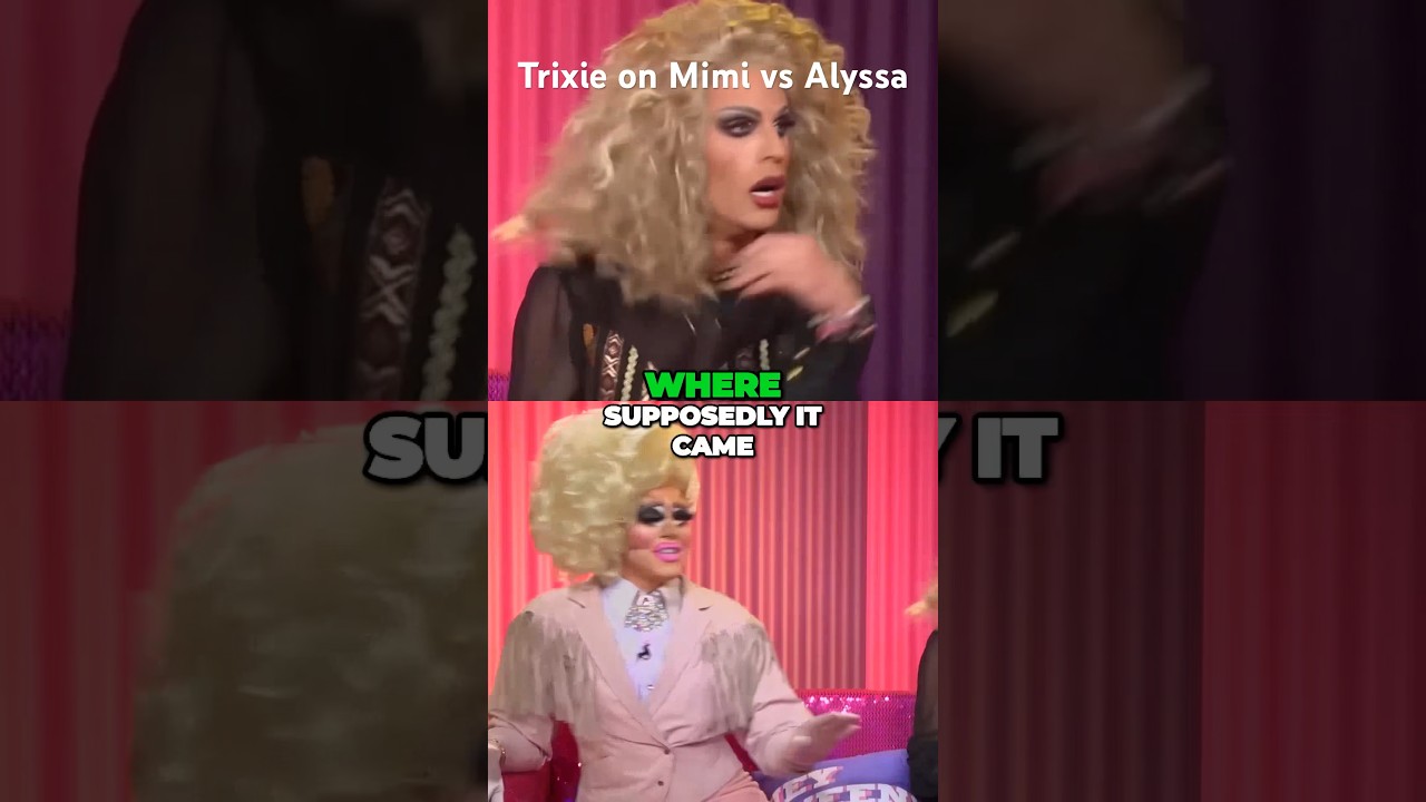 Trixie on Mimi vs Alyssa :Watch the full interview on our channel #dragrace  #trixieandkatya