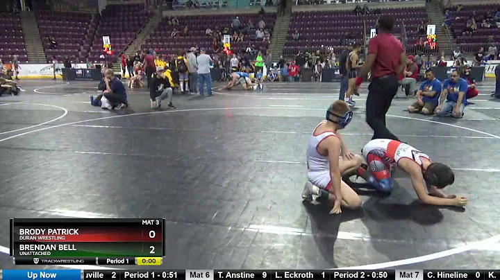 12U 98 Brody Patrick Duran Wrestling Vs Brendan Be...
