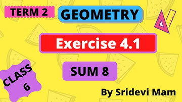 6th maths tamil Term 2 Chapter 4 geometry ex 4.1 sum 8 tn class 6 std 2nd term