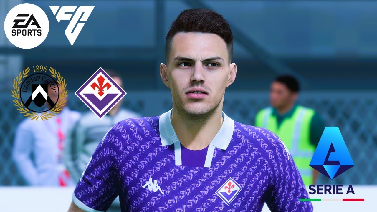 EA Sports FC 24 Udinese Vs. Fiorentina Serie A 23/24 Matchday 5